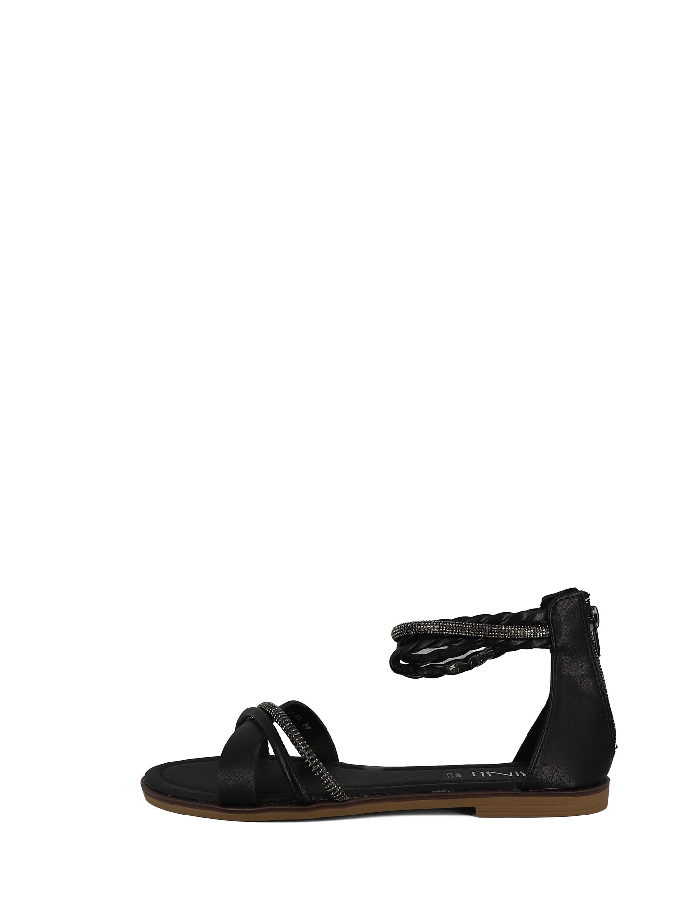 Sandali con cinturino donna MINU 6W9110-A1 nero