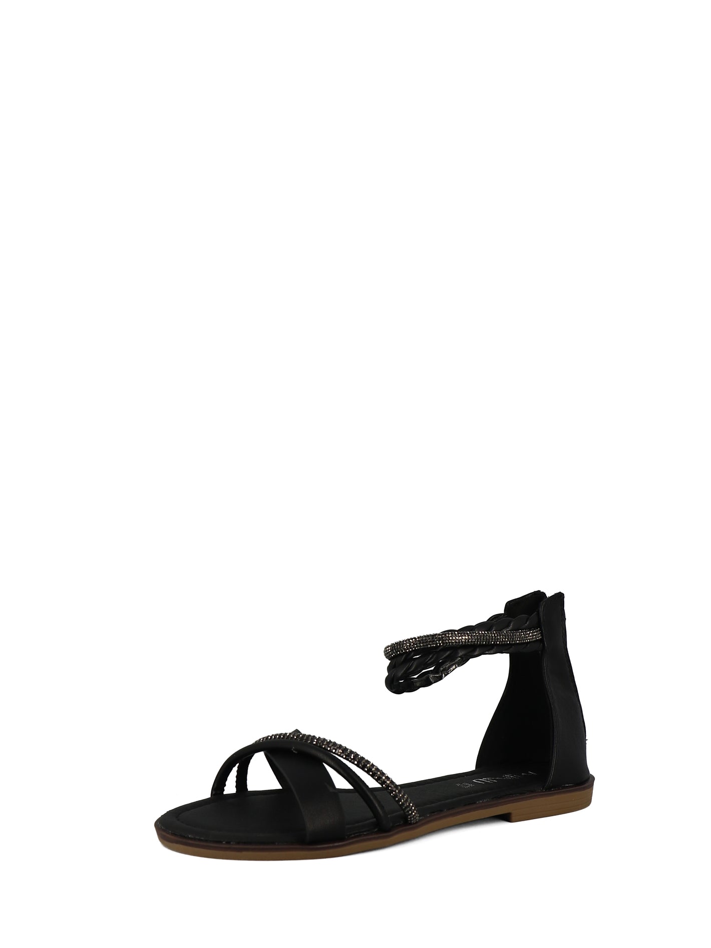 Sandali con cinturino donna MINU 6W9110-A1 nero