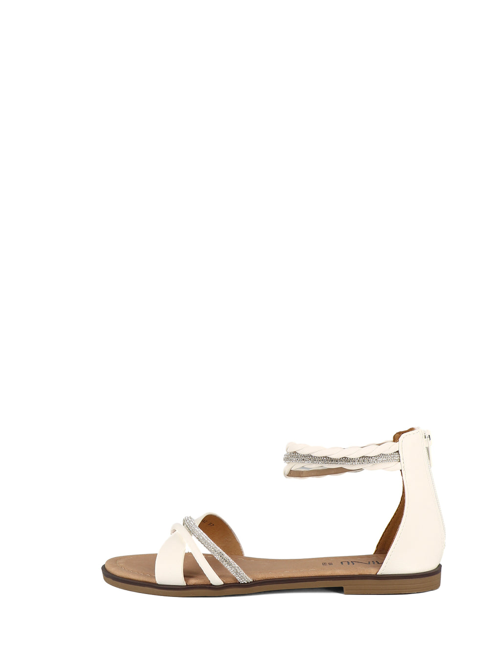 Sandali con cinturino donna MINU 6W9110-A1 bianco