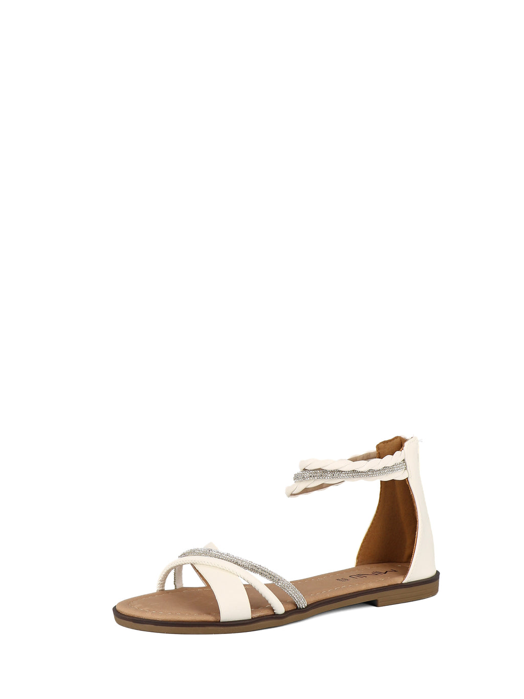 Sandali con cinturino donna MINU 6W9110-A1 bianco