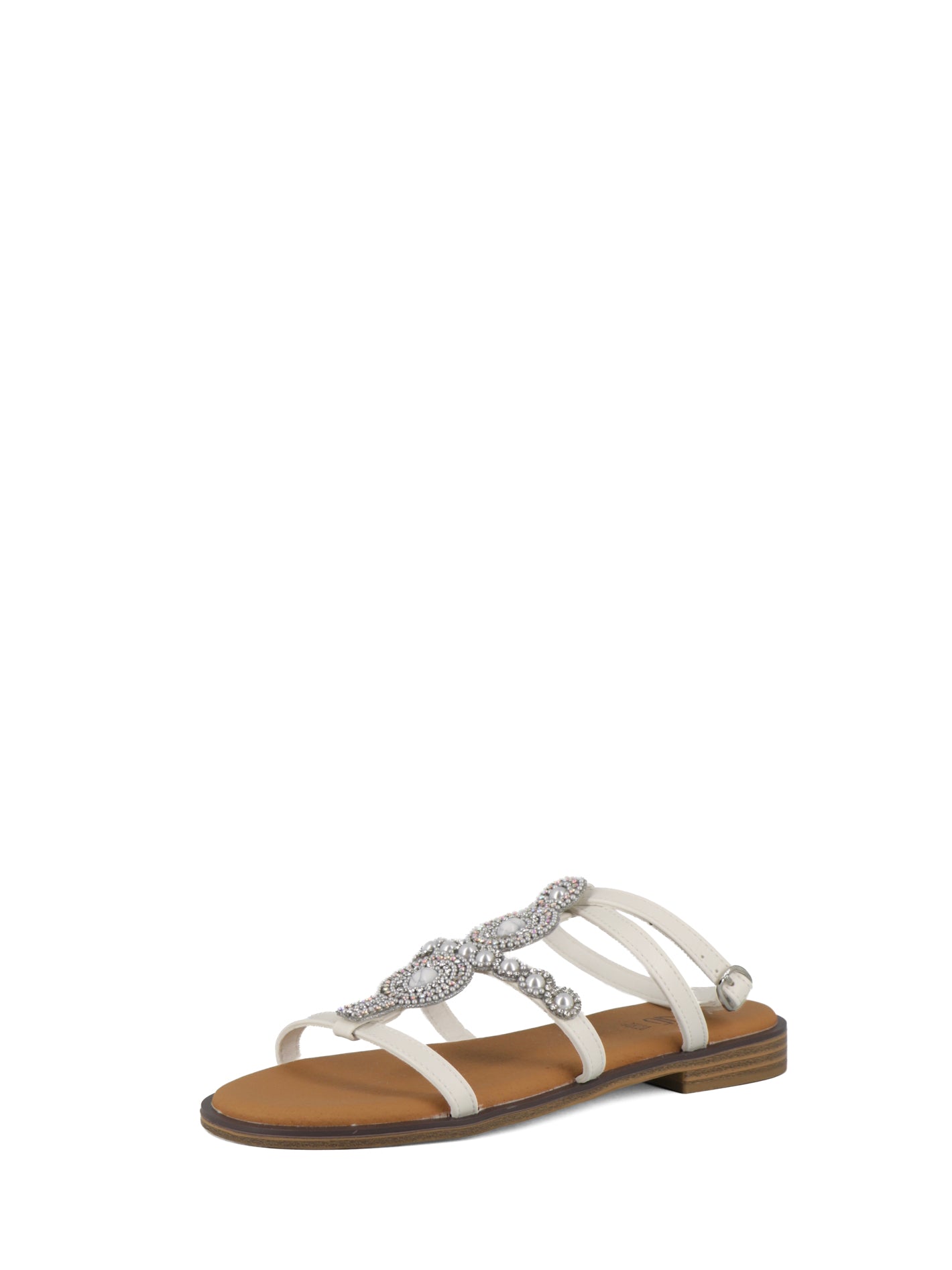 Sandali con cinturino donna MINU 6Z9475-31 bianco