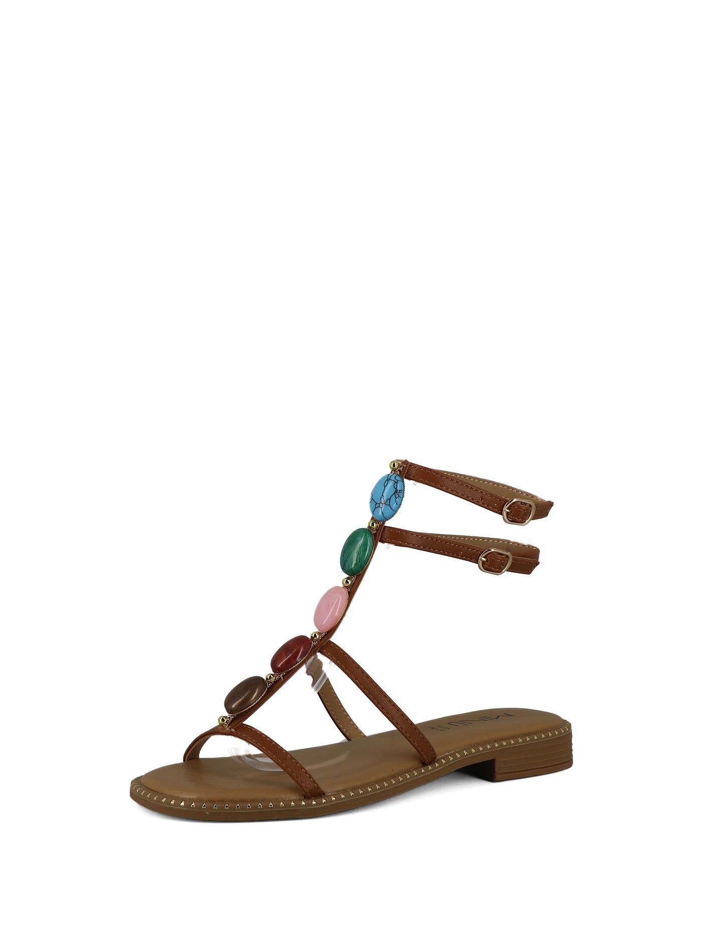 Sandali con cinturino donna MINU JS220-D2 cuoio