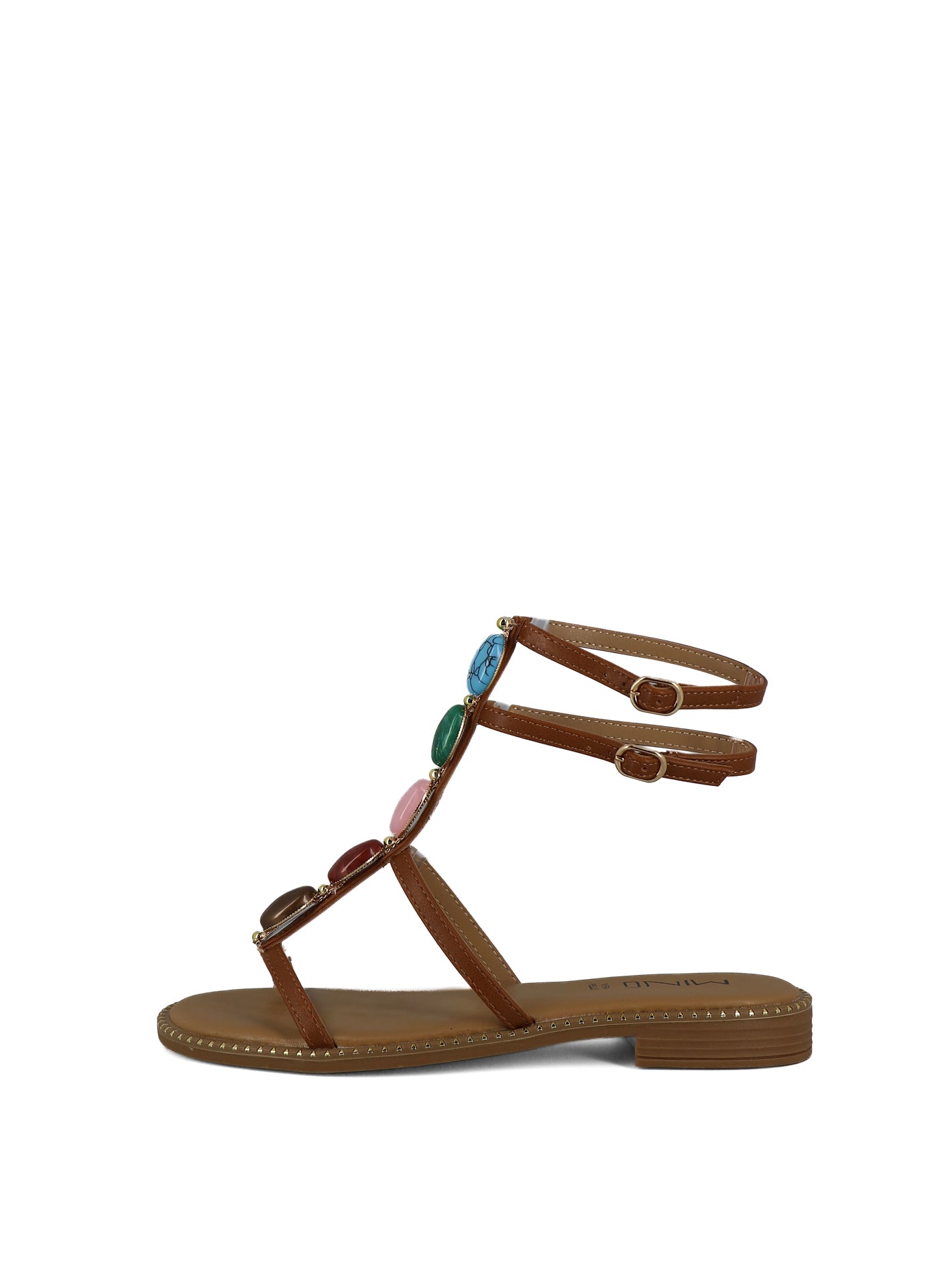 Sandali con cinturino donna MINU JS220-D2 cuoio