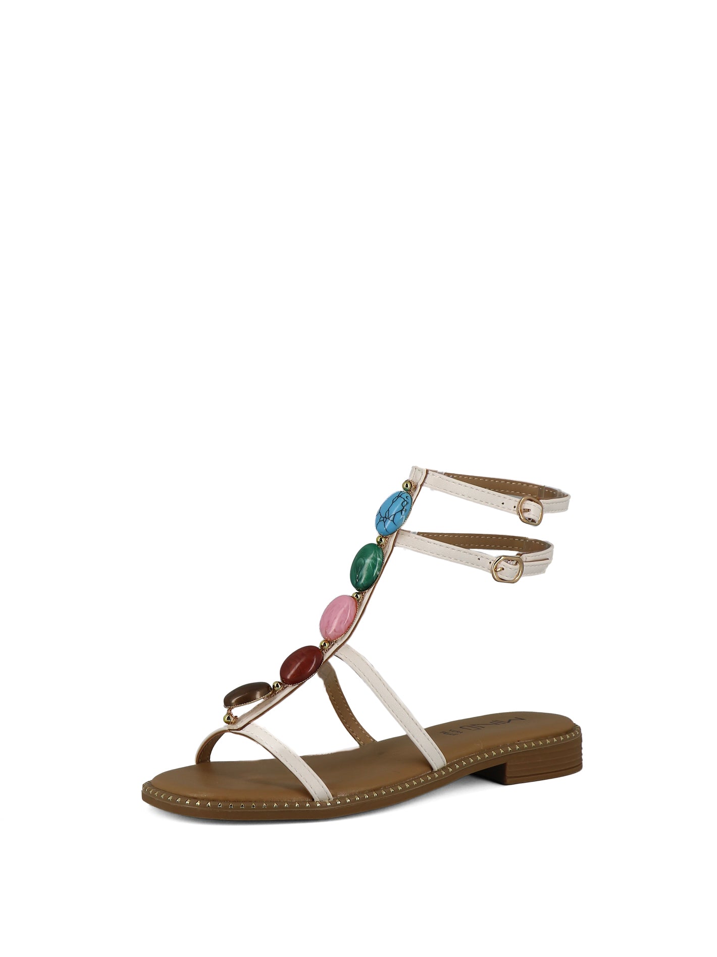 Sandali con cinturino donna MINU JS220-D2 bianco