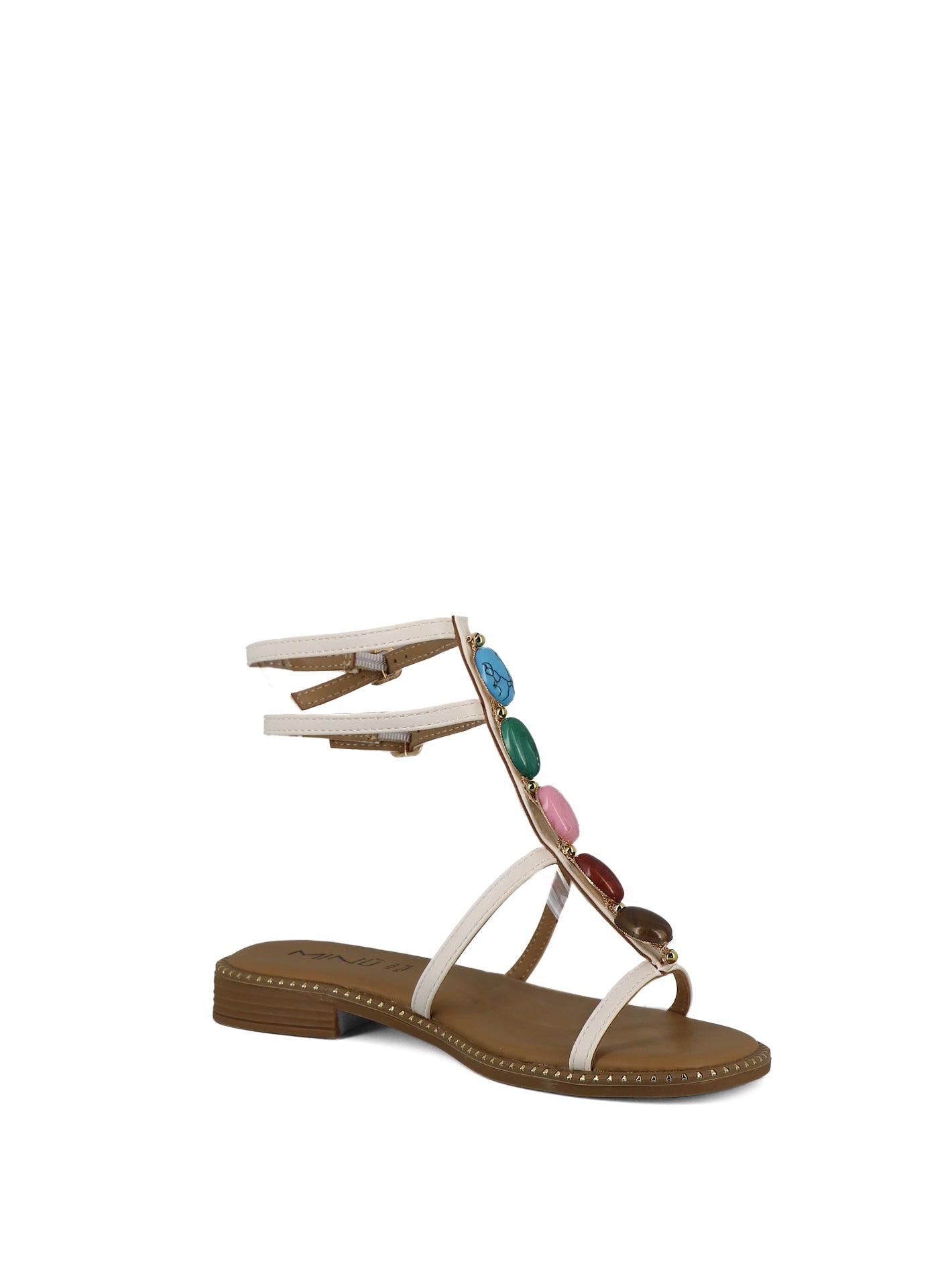 Sandali con cinturino donna MINU JS220-D2 bianco