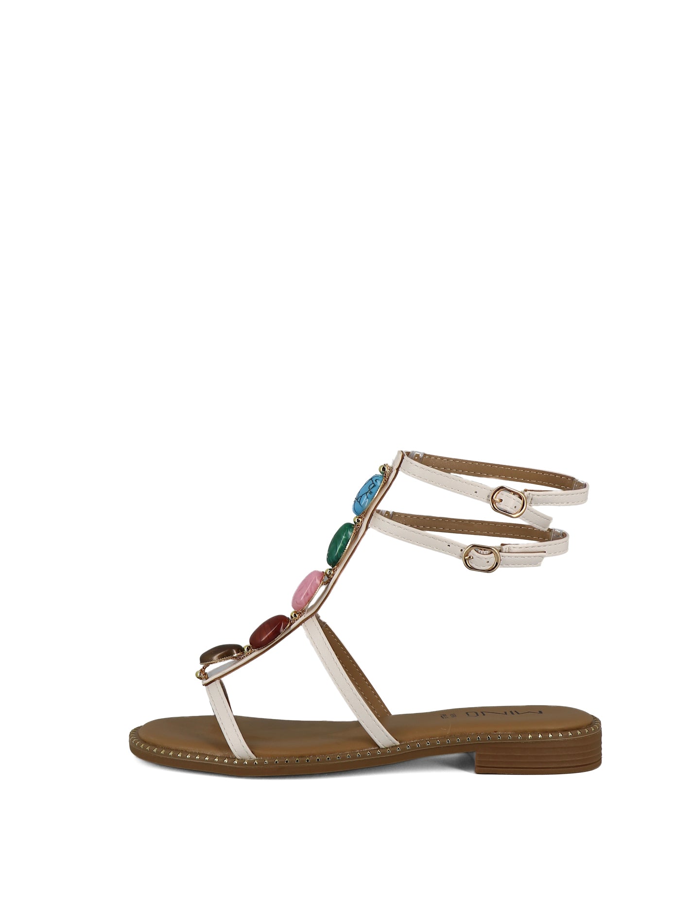 Sandali con cinturino donna MINU JS220-D2 bianco