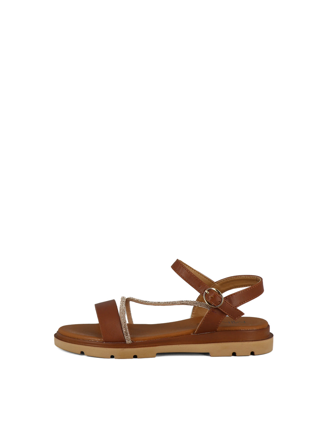 Sandali con cinturino donna MINU LL0331-12 cuoio