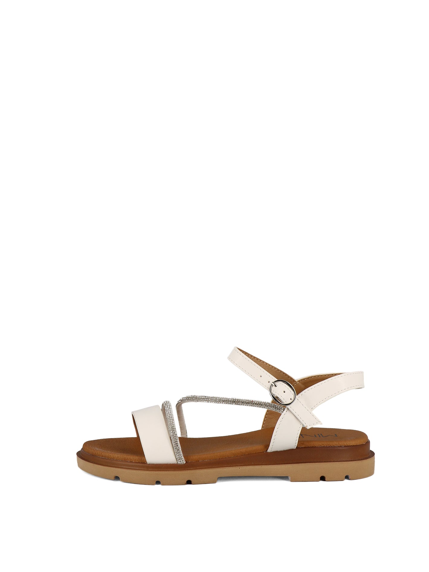 Sandali con cinturino donna MINU LL0331-12 bianco