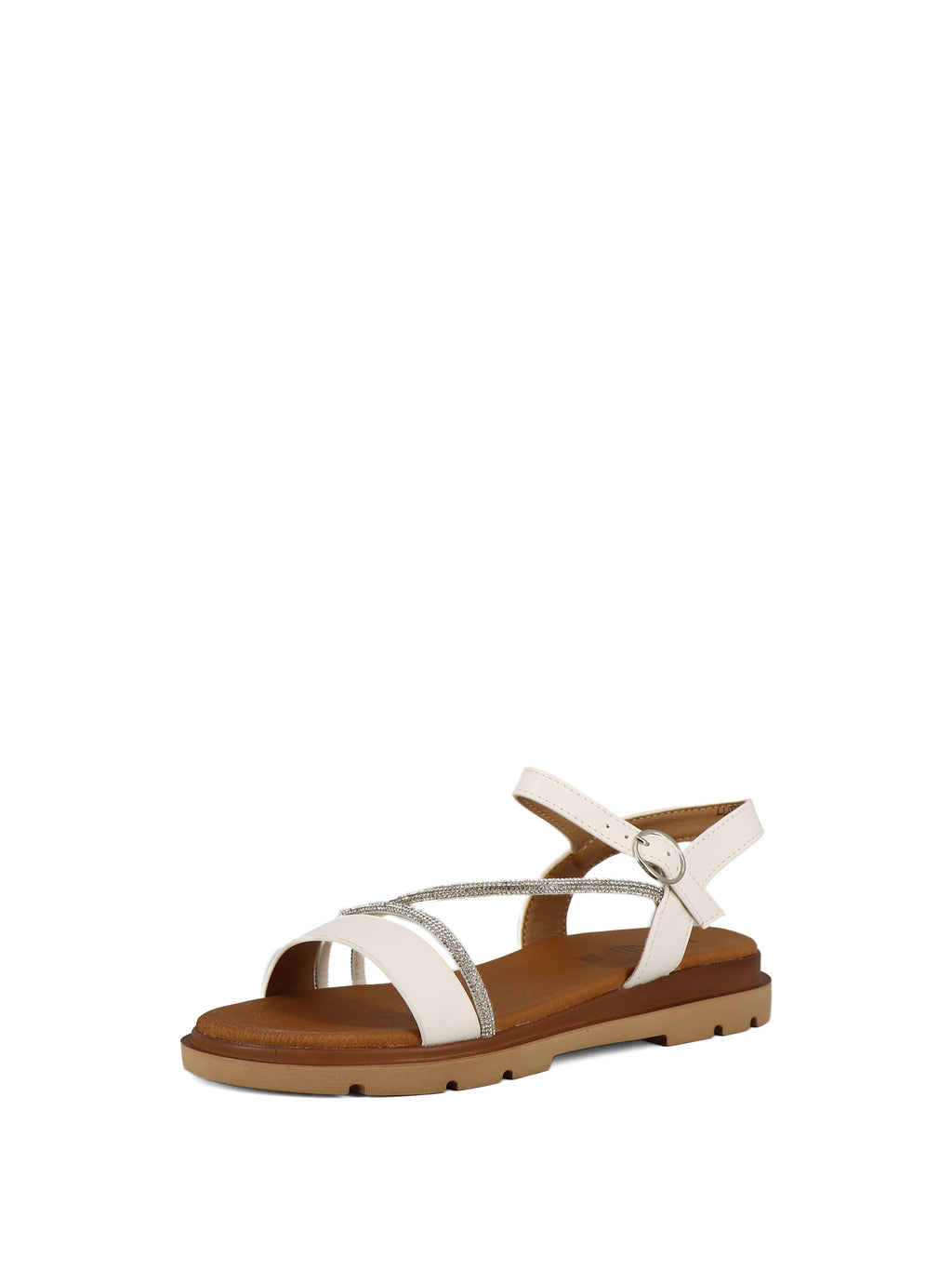 Sandali con cinturino donna MINU LL0331-12 bianco