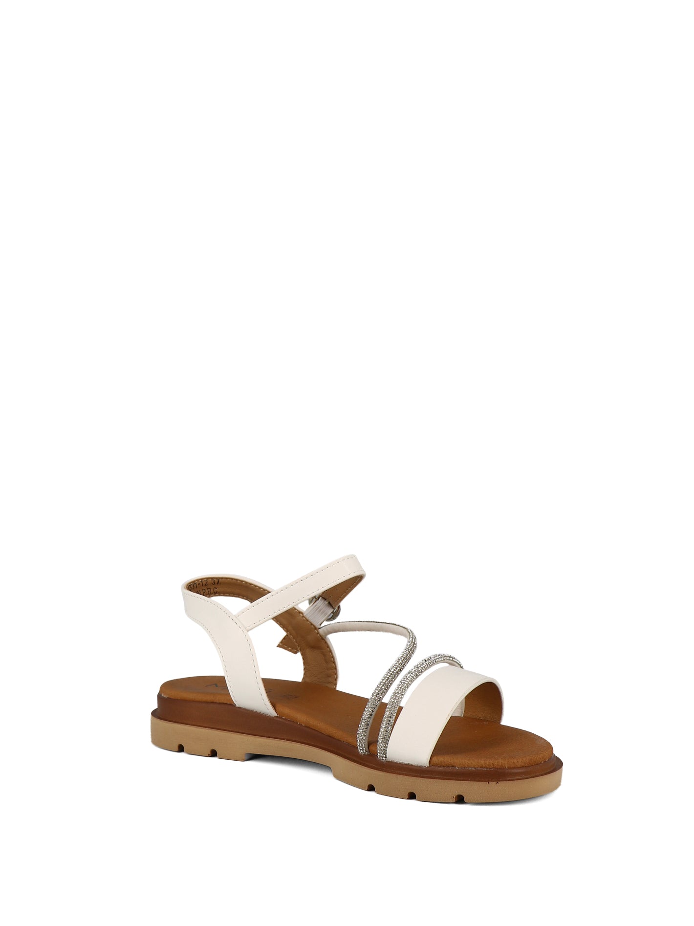 Sandali con cinturino donna MINU LL0331-12 bianco