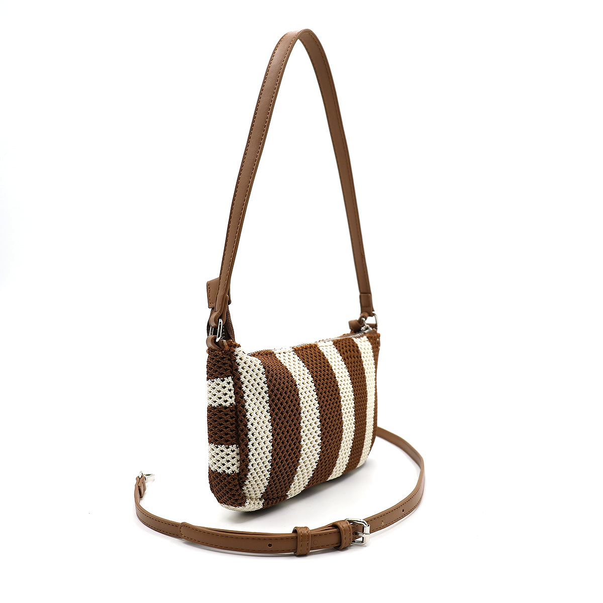 Borsa a spalla donna MINU PB0273HO1 beige scuro