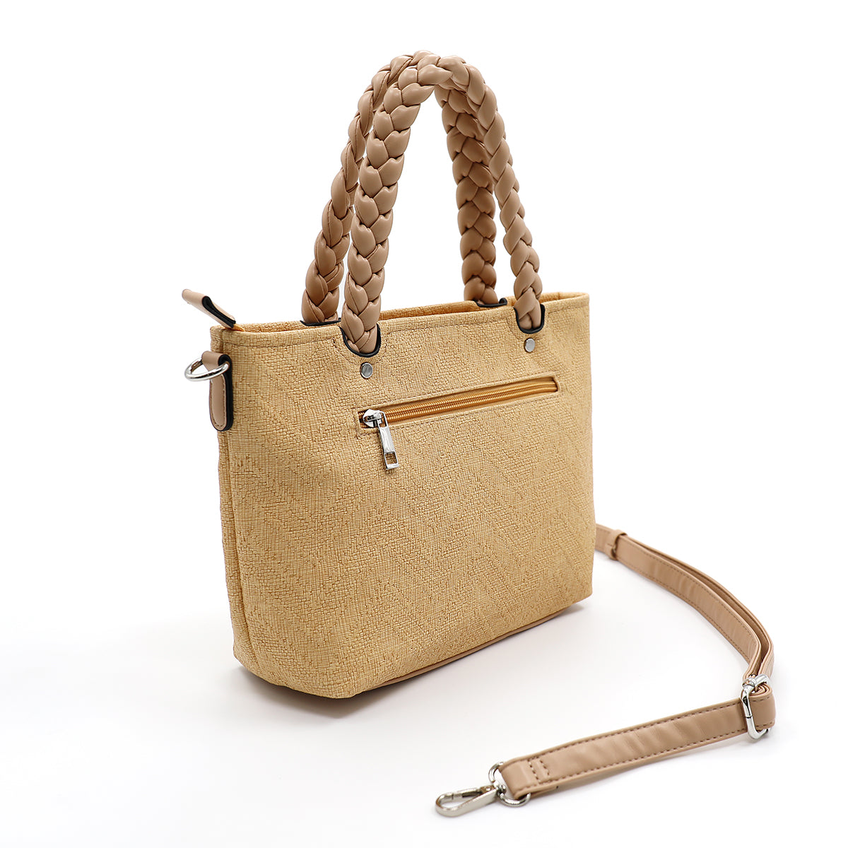Borsa a mano donna MINU PB0274HG2 beige chiaro