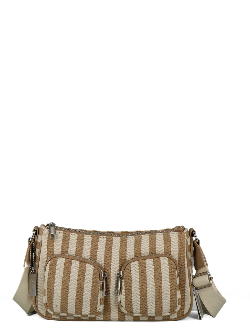 Borsa a tracolla donna MINU PB0286HO2 beige chiaro