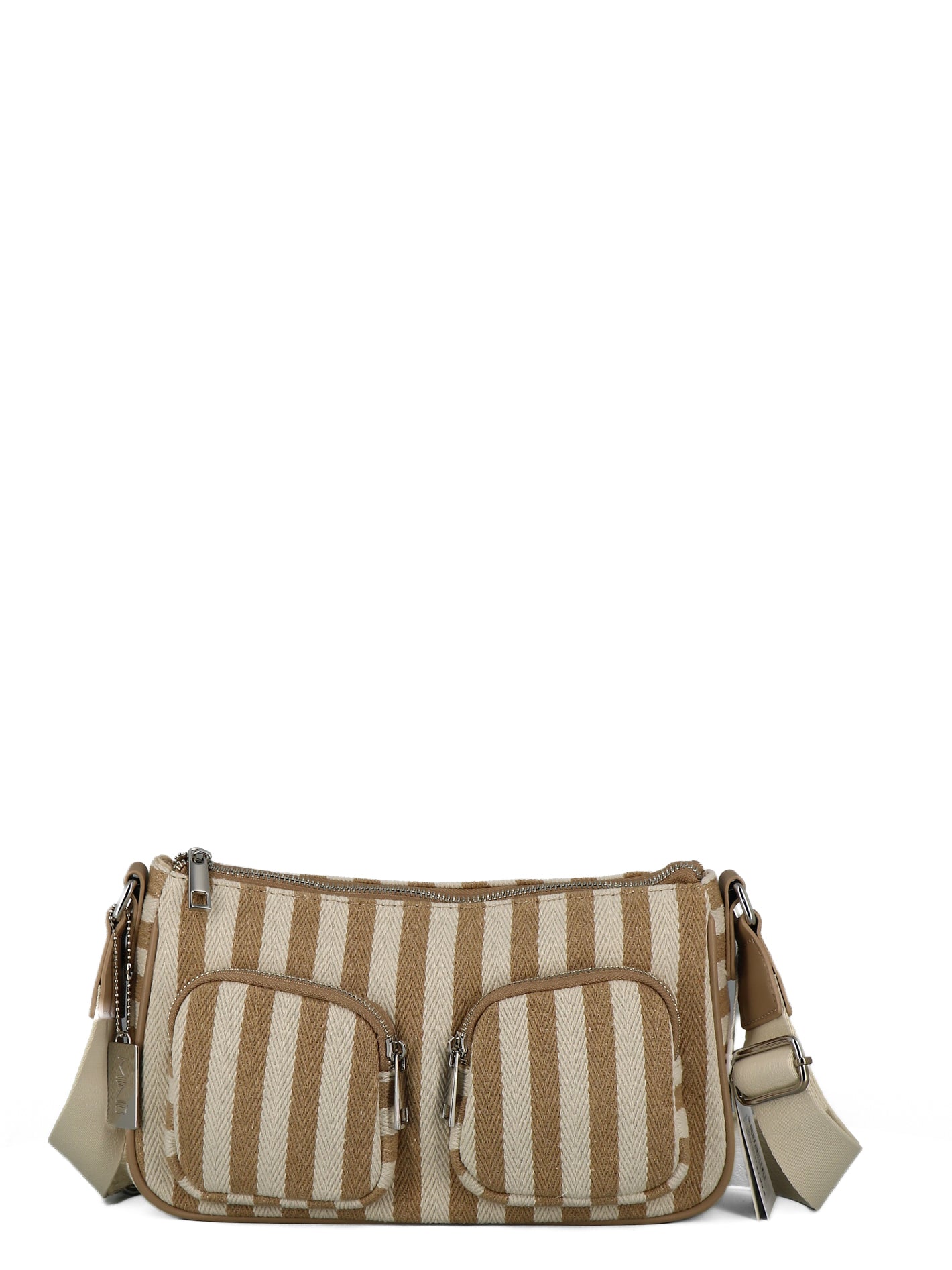 Borsa a tracolla donna MINU PB0286HO2 beige chiaro