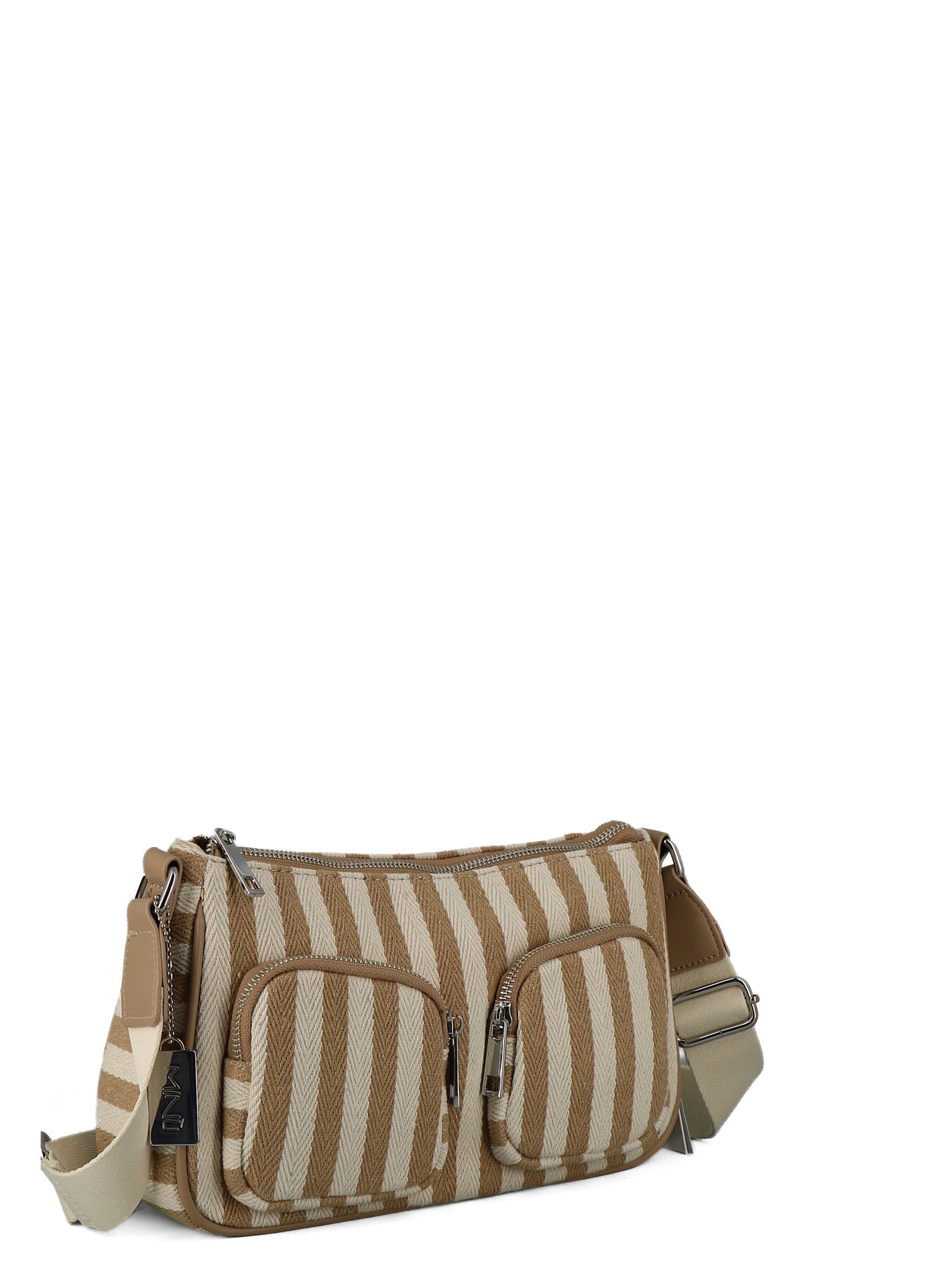 Borsa a tracolla donna MINU PB0286HO2 beige chiaro